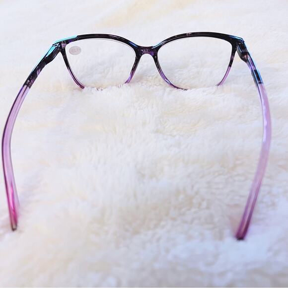 Eli Light Purple & Black Two Tone Reader Glasses - Picture 9 of 13